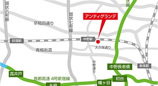 中野周辺地図
