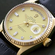 ロレックスのダイヤ 18金時計